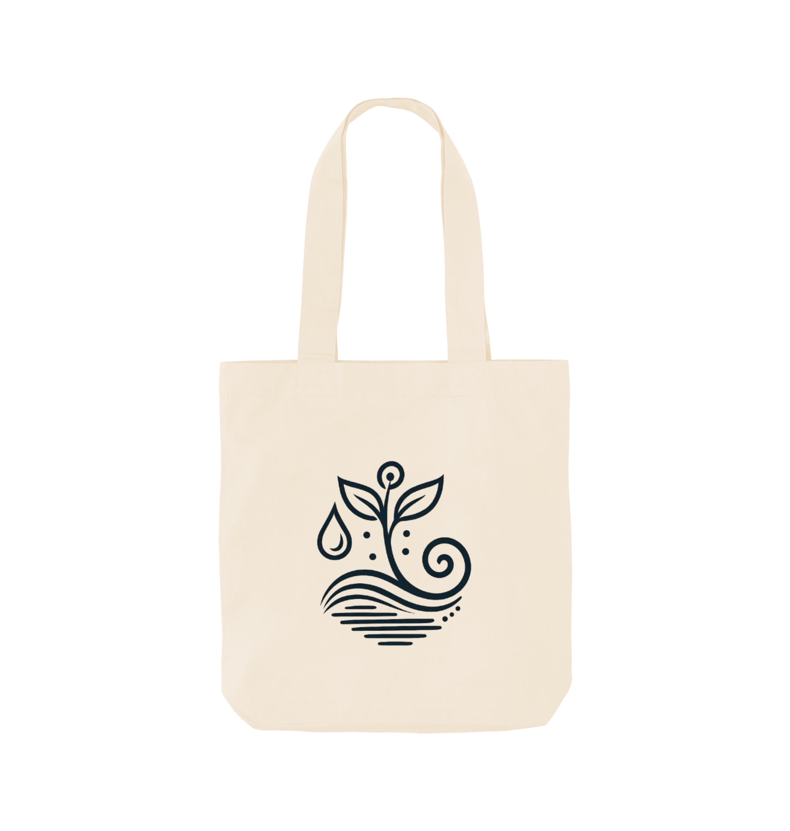 Natural Printed Bag Front