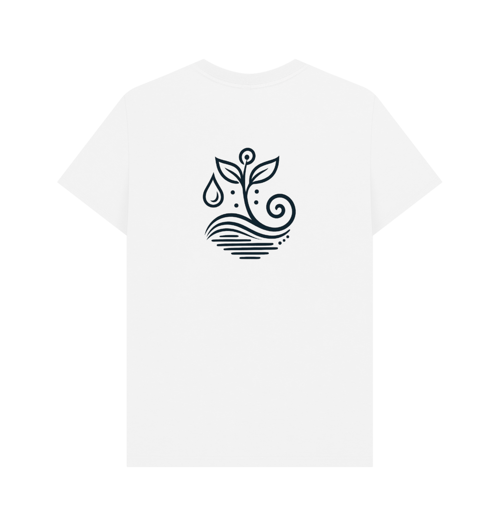 White Printed T-shirt Back